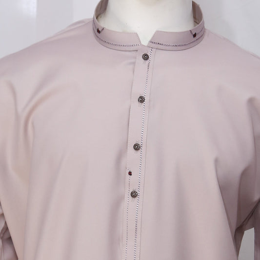 Embroided Lilac Kurta Wash&Wear